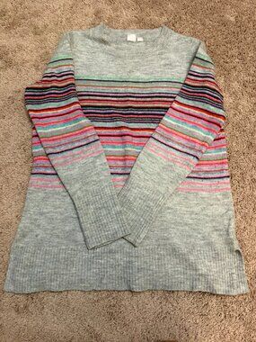 Gap crewneck stripe tunic sweater